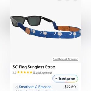 Smathers & Branson Blue SC Sunglass Strap NWT